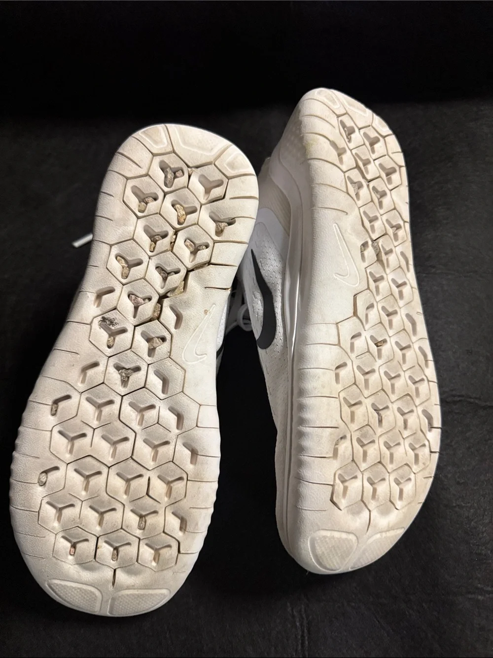 Nike White Women's Knit Running Sneakers